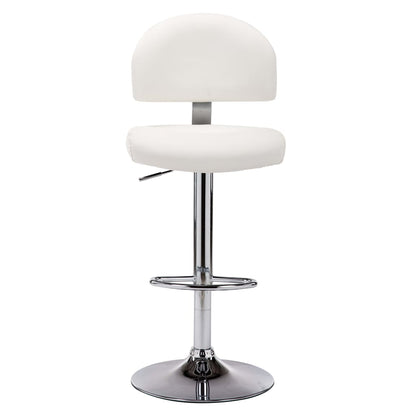 Barhocker 2 Stk. Weiß Kunstleder