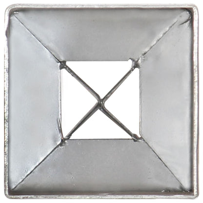 Slibespyd 2 stk Sølv 7×7×90 cm Galvaniseret stål