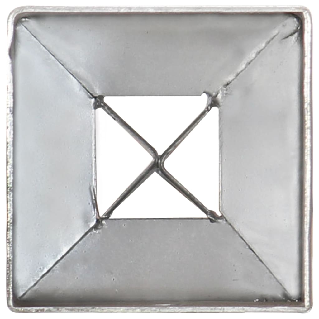 Slibespyd 12 stk Sølv 7×7×90 cm Galvaniseret stål