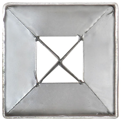 Slibespyd 12 stk Sølv 7×7×90 cm Galvaniseret stål