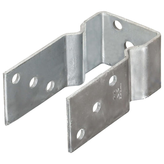 Stolpestøtte 6 Stk Sølv 7×6×15 cm Galvaniseret Stål