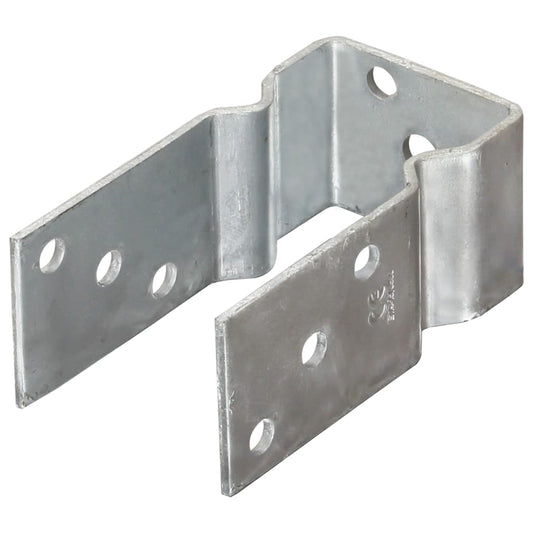 Stolpestøtte 12 Stk Sølv 7×6×15 cm Galvaniseret Stål