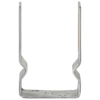 Stolpestøtte 6 Stk Sølv 9×6×15 cm Galvaniseret Stål