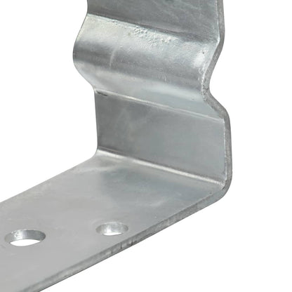Stolpestøtte 6 Stk Sølv 9×6×15 cm Galvaniseret Stål