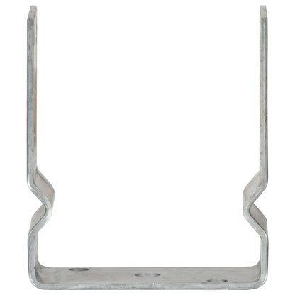 Stolpestøtte 6 Stk Sølv 12×6×15 cm Galvaniseret Stål