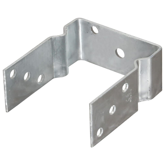 Stolpestøtte 12 Stk Sølv 12x6x15 cm Galvaniseret Stål