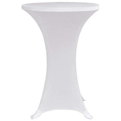 Stehtischhussen 4 Stk. Ø 60 cm Weiß Stretch