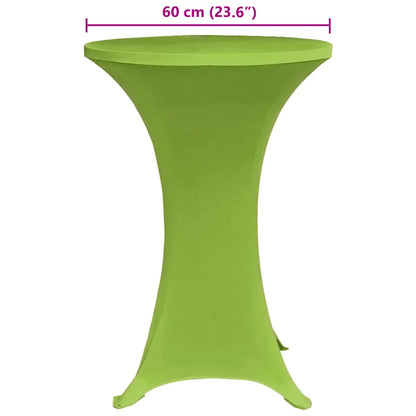 Stretch-Tischhussen 4 Stk. 60 cm Grün