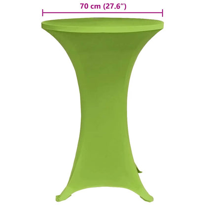 Stretch-Tischhussen 4 Stk. 70 cm Grün