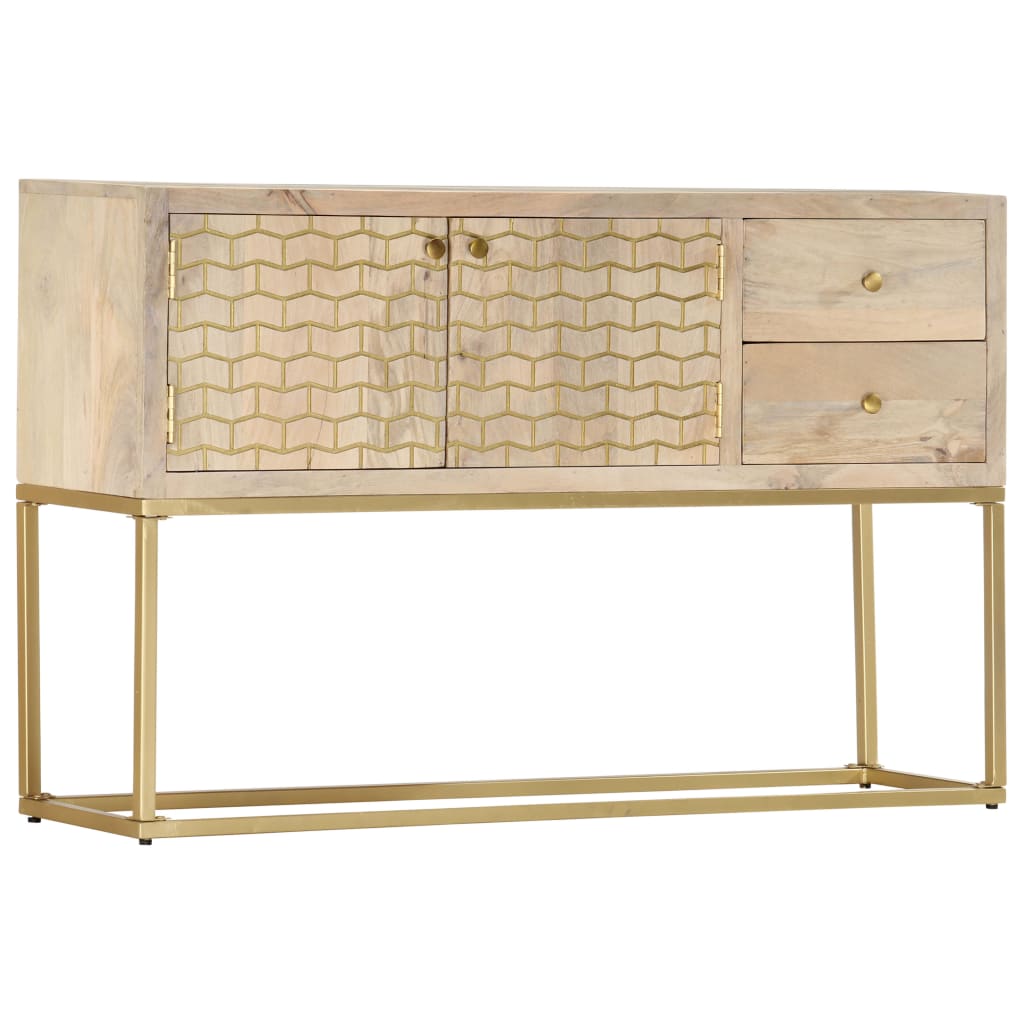 Skænk Gylden 120x30x75 cm massivt mangotræ