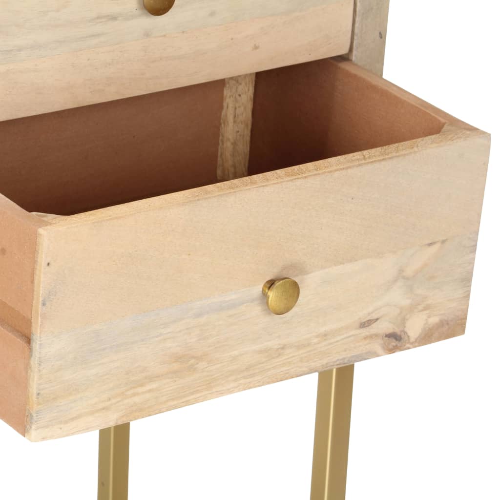 Skænk Gylden 120x30x75 cm massivt mangotræ