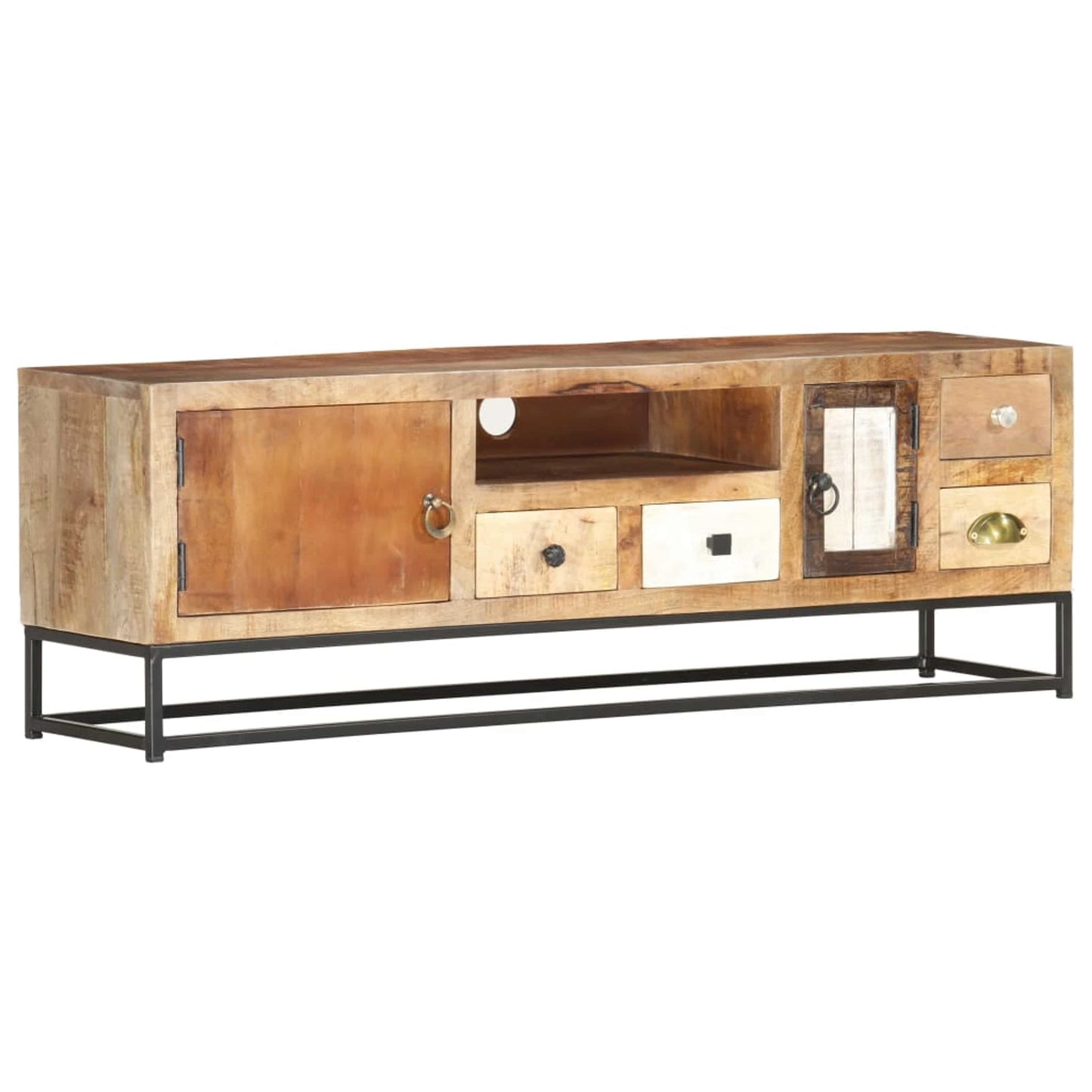 TV-Schrank 120x30x40 cm Altholz Massiv