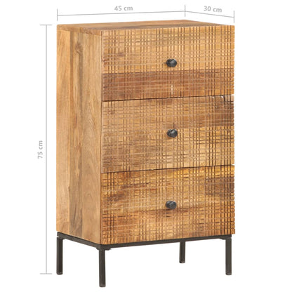 Skænk 45 x 30 x 75 cm massivt mangotræ