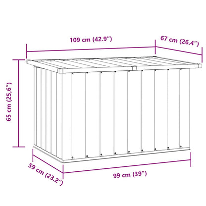 Gartenbox Braun 109x67x65 cm