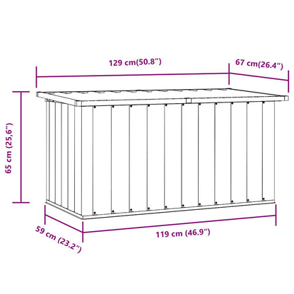 Gartenbox Grau 129x67x65 cm