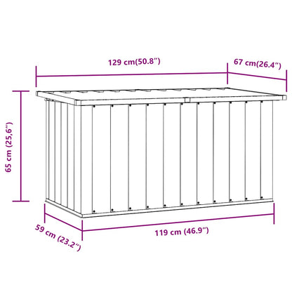 Gartenbox Braun 129 x 67 x 65 cm