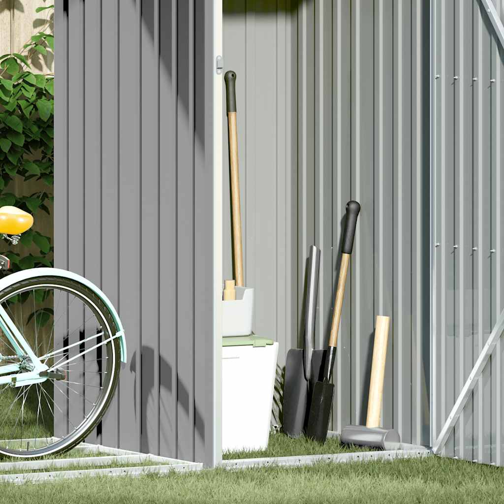 Garten Brennholzlager Grau 245x98x159 cm Verzinkter Stahl