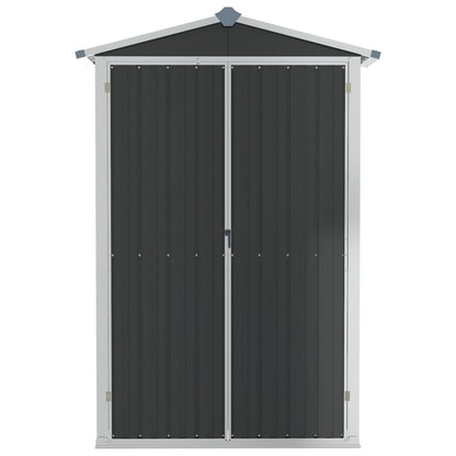 Gerätehaus Anthrazit 116x45x175 cm Verzinkter Stahl