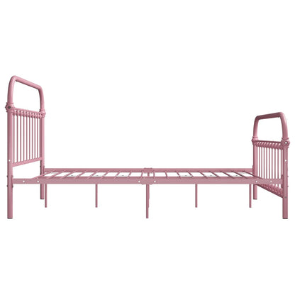 Bettgestell Rosa Metall 120x200 cm