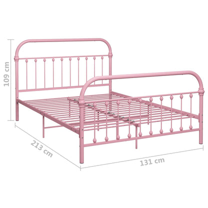 Bettgestell Rosa Metall 120x200 cm