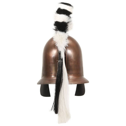 Griechischer Krieger-Helm Antik Replik für LARP Kupfern Stahl