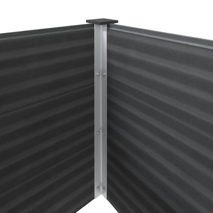 Garten-Hochbeet 250 x 50 x 91 cm WPC Grau