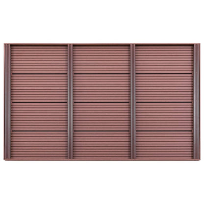 Bodenelement für Solardusche Braun 101x63x5,5 cm WPC