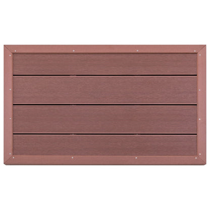 Bodenelement für Solardusche Braun 101x63x5,5 cm WPC
