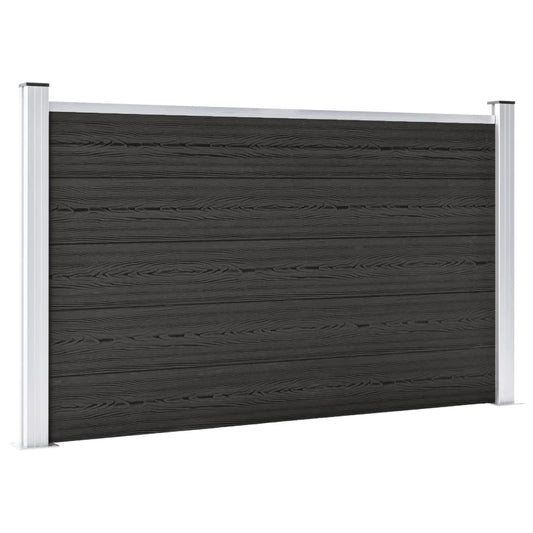 Gartenzaun WPC 180×105 cm Grau
