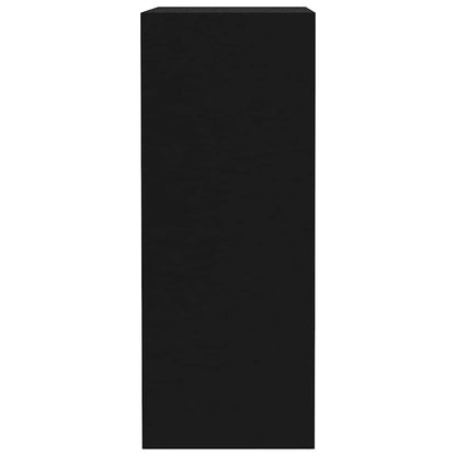 Bücherregal 2 Fächer Schwarz 40x30x76,5 cm Holzwerkstoff