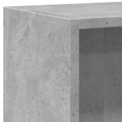 Bücherregal 2 Fächer Betongrau 60x30x76,5 cm Holzwerkstoff