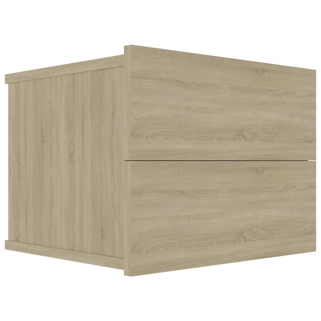 Nachttische 2 Stk. Sonoma-Eiche 40x30x30 cm Holzwerkstoff