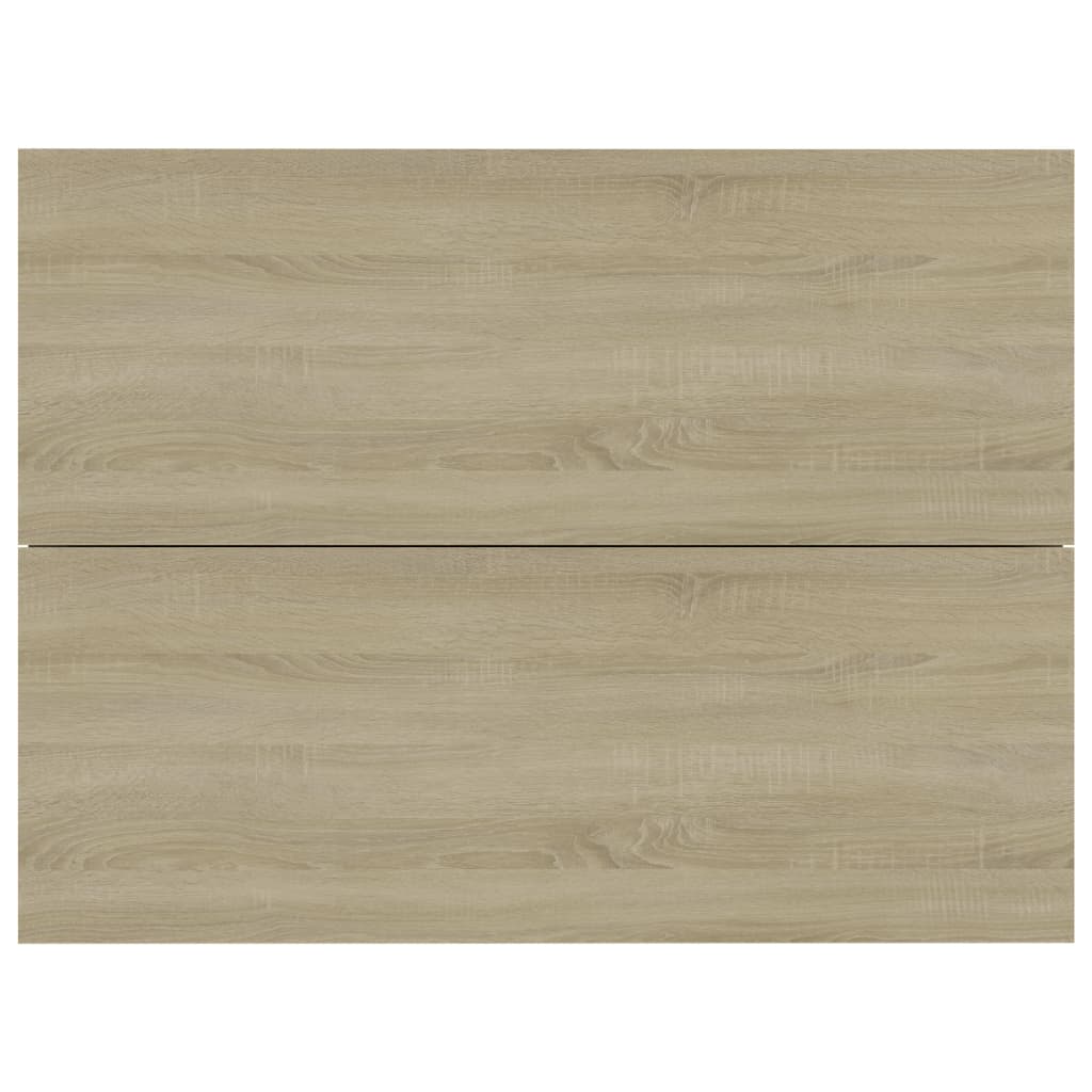 Nachttische 2 Stk. Sonoma-Eiche 40x30x30 cm Holzwerkstoff