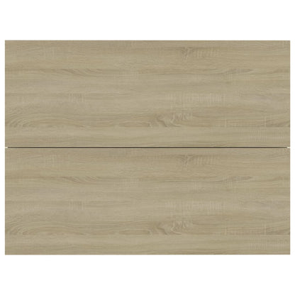 Nachttische 2 Stk. Sonoma-Eiche 40x30x30 cm Holzwerkstoff