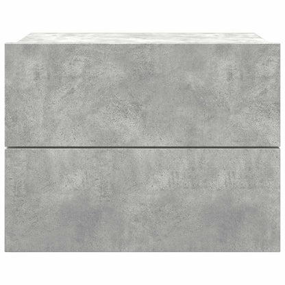 Nachttisch Betongrau 40x30x30 cm Holzwerkstoff