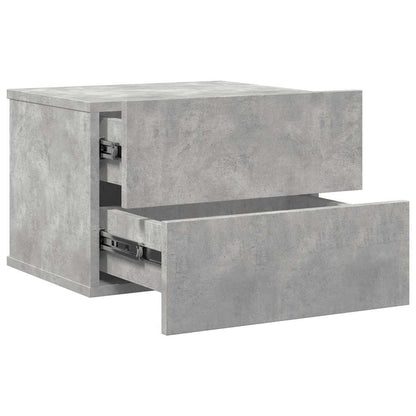 Nachttisch Betongrau 40x30x30 cm Holzwerkstoff