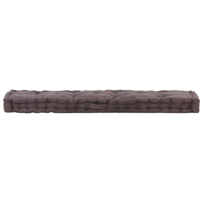 Palettenkissen Baumwolle 120×40×7 cm Anthrazit