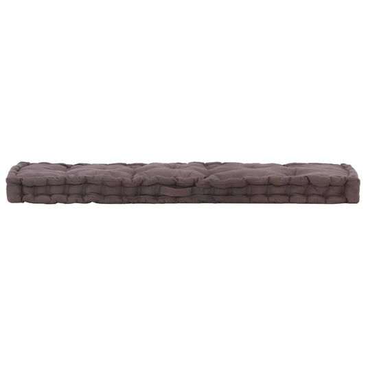 Palettenkissen Baumwolle 120×40×7 cm Anthrazit