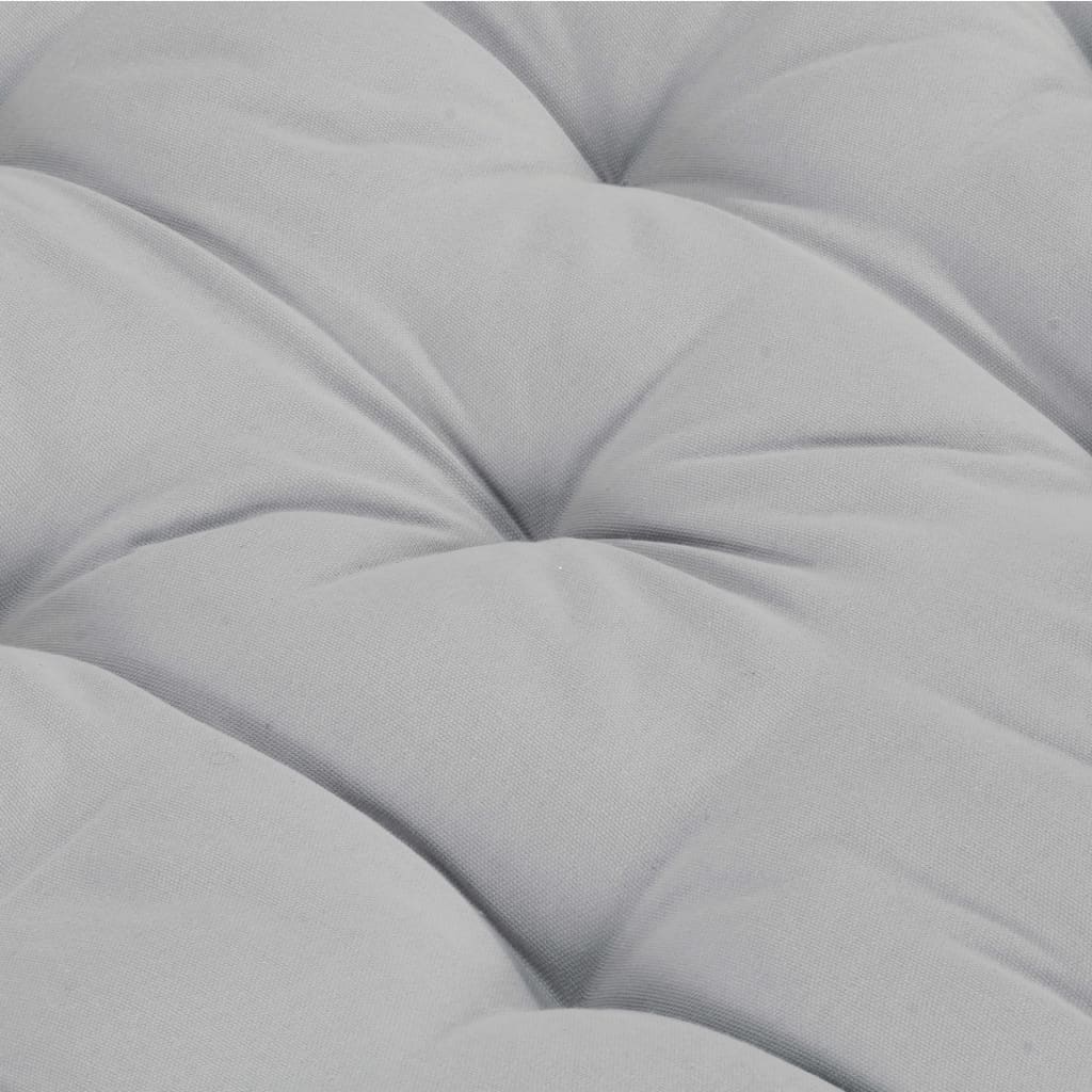 Palettenkissen Baumwolle 120×80×10 cm Grau