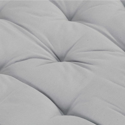 Palettenkissen Baumwolle 120×80×10 cm Grau