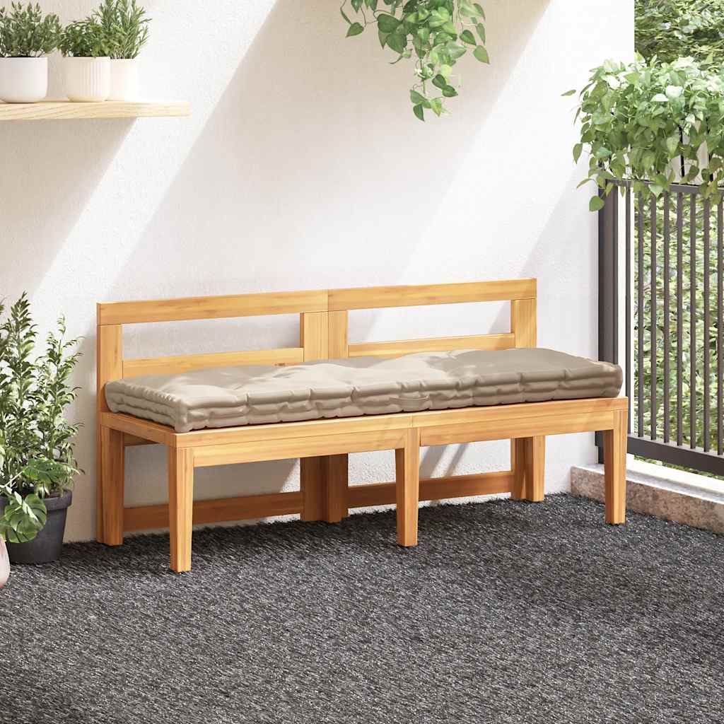 Palettenkissen Baumwolle 120×40×7 cm Beige