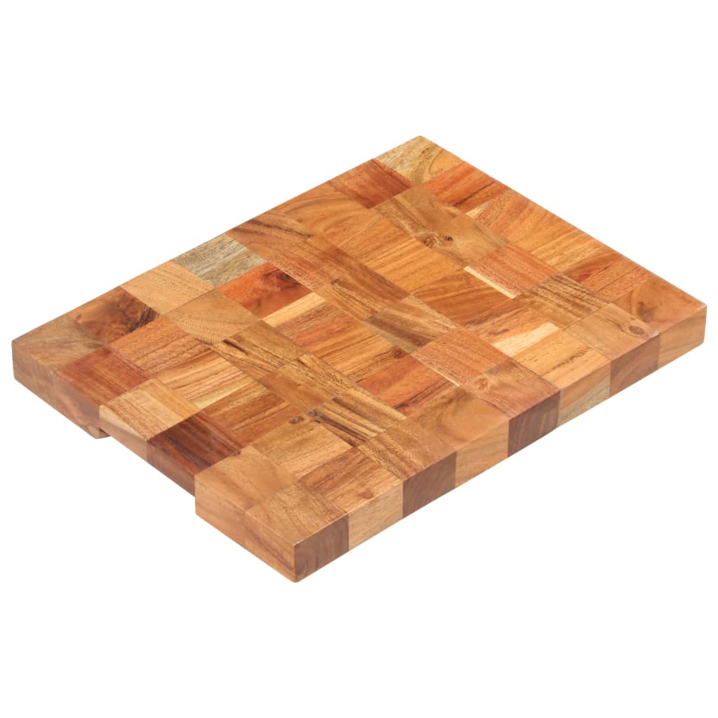 Hackblock 40×30×3,8 cm Akazie Massivholz