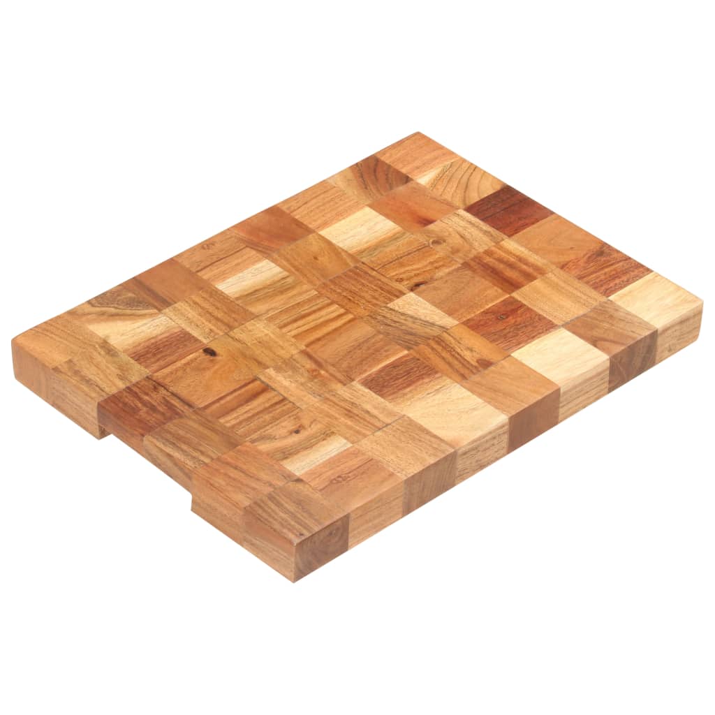 Hackblock 40×30×3,8 cm Akazie Massivholz