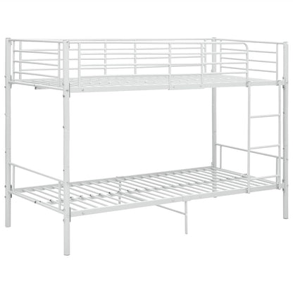 Etagenbett Weiß Metall 90×200 cm
