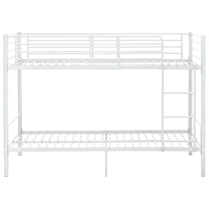 Etagenbett Weiß Metall 90×200 cm