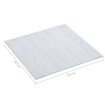 PVC-Fliesen Selbstklebend 5,11 m² Weiß