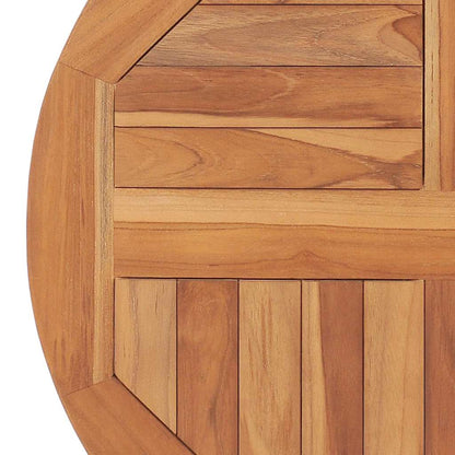 Tischplatte Massivholz Teak Rund 2,5 cm 60 cm