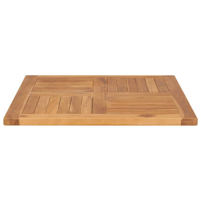 Tischplatte Massivholz Teak 70×70×2,5 cm