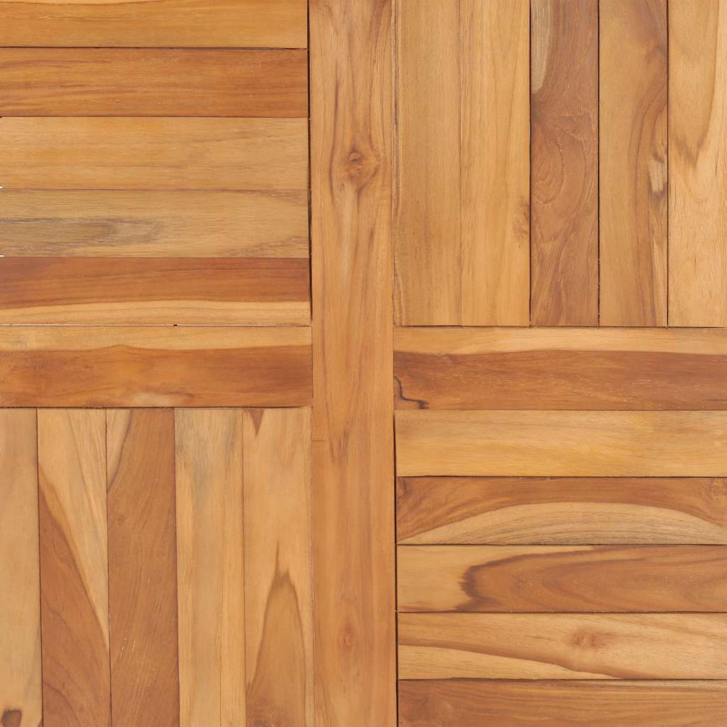 Tischplatte Massivholz Teak 70×70×2,5 cm