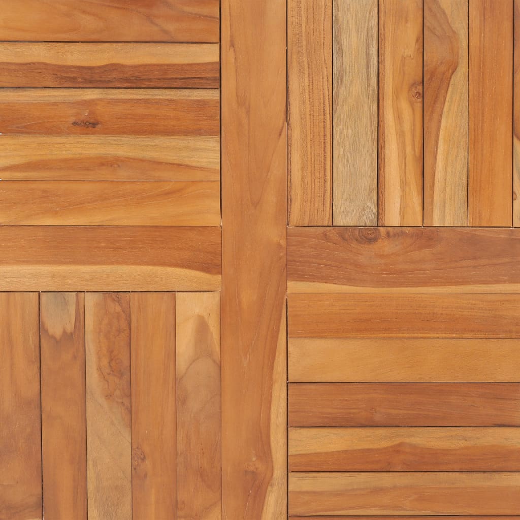 Tischplatte Massivholz Teak Quadratisch 90×90×2,5 cm
